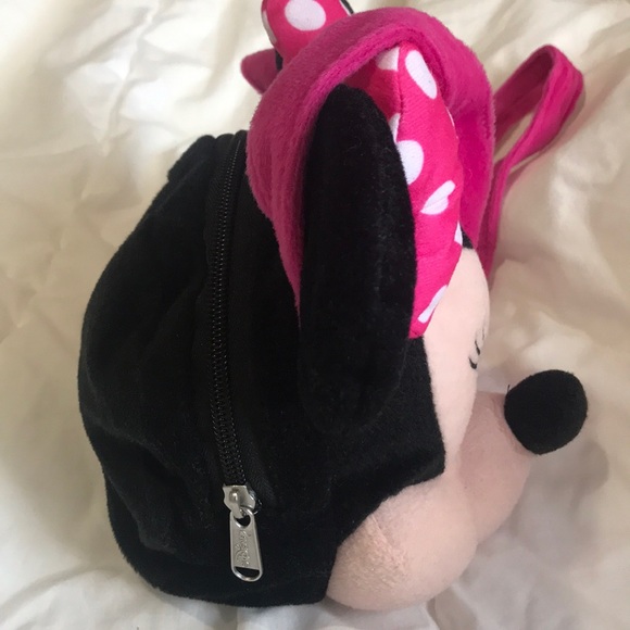 Disney Minnie Mouse Plush Face Girls Purse - Picture 4 of 5